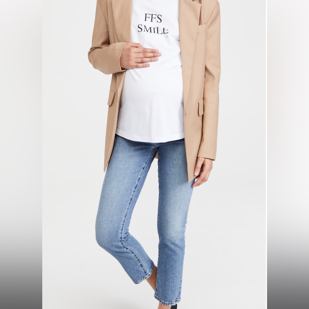 The Lara Straight Ankle Maternity Jeans